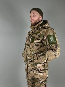 Куртка зимова тактична Ultimatum Soft Shell Мультикам на стьобаній підкладці 56