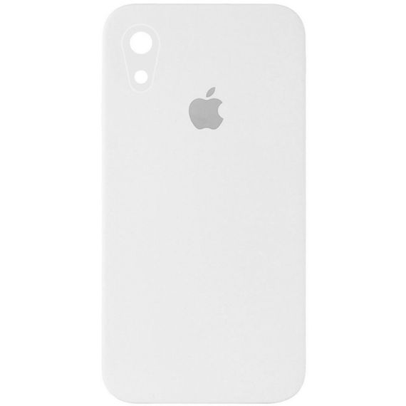 Чохол Silicone Case Square Full Camera Protective (AA) для Apple iPhone XR (6.1") Білий / White