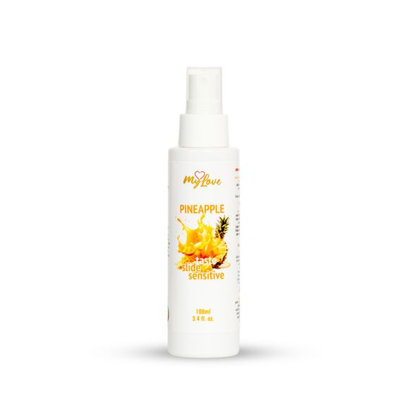 Інтимний гель-лубрикант - MyLove Taste Slide Sensitive Pineapple, 100 мл