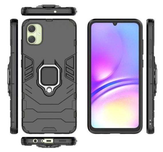 Чехол бампер Primolux Ring Armor для телефона Samsung Galaxy A05 (SM-A055) - Black | Зображення 3