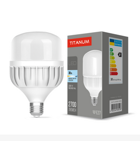 Лампа A100 30W E27 6500К 175-264 V LED Titanum