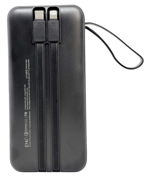 Power Bank 50000 mAh 22,5W QC потужний з кабелями KPG-502X зарядка зовнішній акумулятор павербанк швидка зарядка | Зображення 3