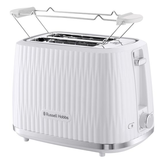 Тостер Russell Hobbs Eden 800Вт, пластик, підігрів, розморожування, білий (27370-56)