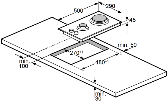 Варильна поверхня газова Fabiano FHG 832 VGH Inox 8112.406.1475 | Зображення 3