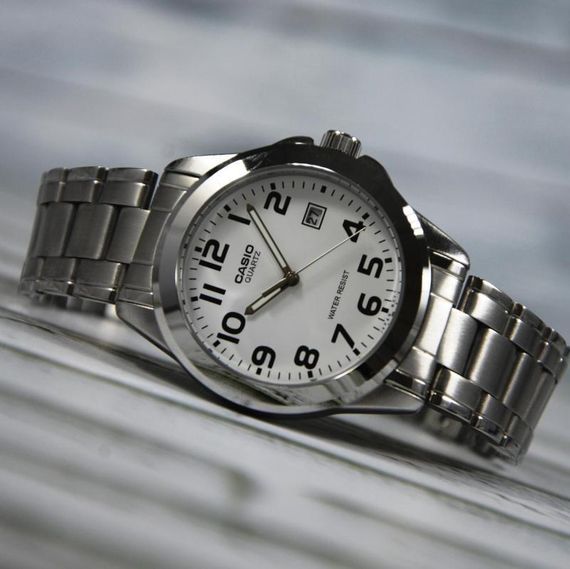 Годинники наручні жіночі сталеві модні оригінальні Casio Collection LTP-1259PD-7BEF | Зображення 3
