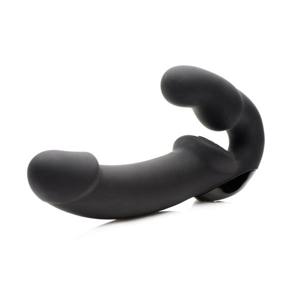 Безремневий страпон із пультом Urge Strapless Strap-On Vibrator чорний | Зображення 1