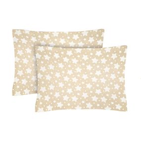 Набір наволочок Home Line 64749 Україна 50x70  Бавовна Бежевий, Рожевий