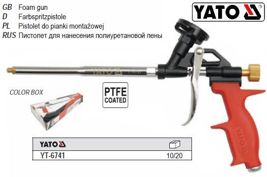 Пистолет YATO пістолет для пени монтажної піни YT-6741
