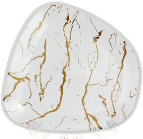 Тарілка обідня Marmo Bianco White 24см