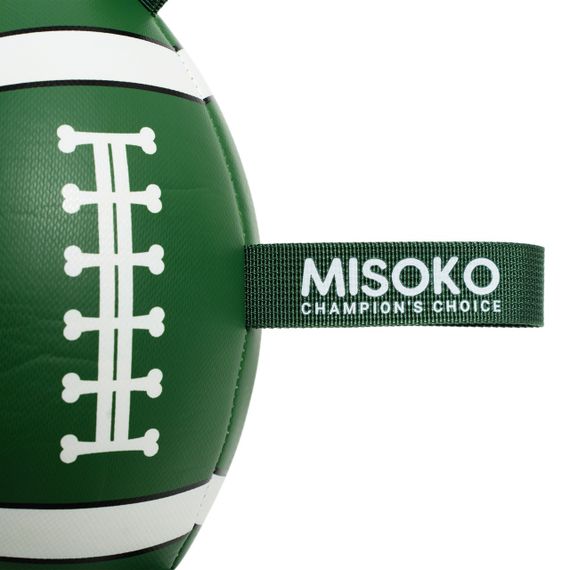 Іграшка для собак Misoko&Co Rugby Ball, 41 см, зелений | Зображення 1