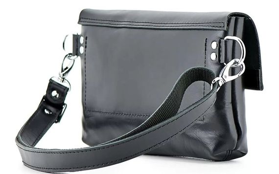 Шкіряна поясна сумка Skin and Skin Crossbody Bag L Чорна (WB02BL) | Зображення 1