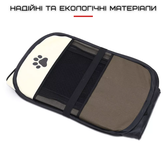 Манеж Для Собак и Кошек Переносной 73 см Сборный Вольер Для Котят и Щенков Водонепроницаемый Коричневый | Зображення 3