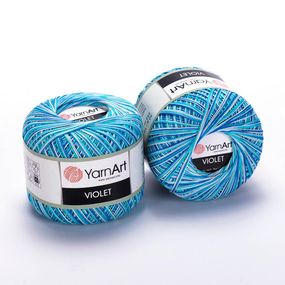 Пряжа YarnArt Violet Melange номер кольору 510 бавовна 100% пряжа ярнарт віолет меланж