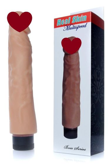 Вібратор Boss Series - Real Skin Flash, (довжина 23 см, діаметр 4 см) BS6700067 sexstyle
