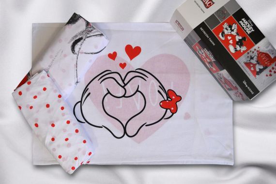 Постільна білизна TAC Disney 160×220 см Minnie And Mickey Lovely | Зображення 3