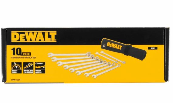 Набір ключів комбінованих DeWalt 10 шт (DWMT19227-1) | Зображення 1