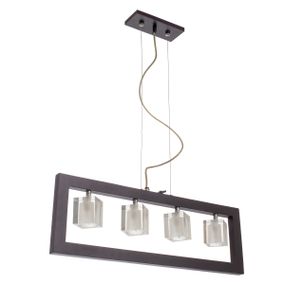 Люстра подвесная галогенная деревянная G9 40W BK (BR-578S/4)