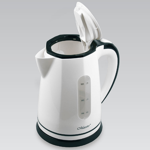 Електрочайник 1,8л 2000W (диск) білий MR-058-WHITE Maestro | Зображення 3