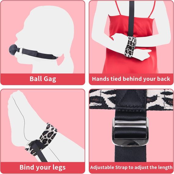 БДСМ-набор LOCKINK YEAHWOW Armbinder Restraint Set Black | Зображення 2