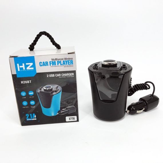 Блютуз фм трансмиттер, Bluetooth устройства fm модуляторы, Fm-модулятор на прикуриватель в машине MQ-62 | Зображення 5
