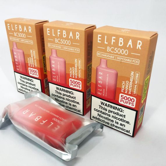 Elf Bar BC5000 смак Персик Манго Кавун (Peach Mango Watermelon)