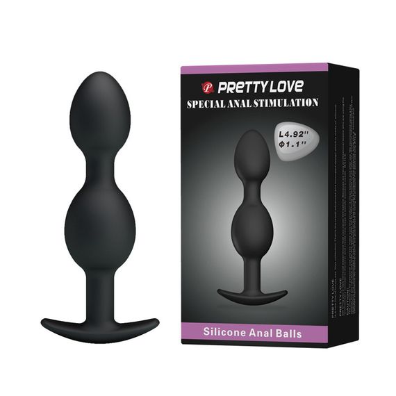 АНАЛЬНЫЕ ШАРИКИ BLACK PRETTY LOVE BI-040035 Sex Aura