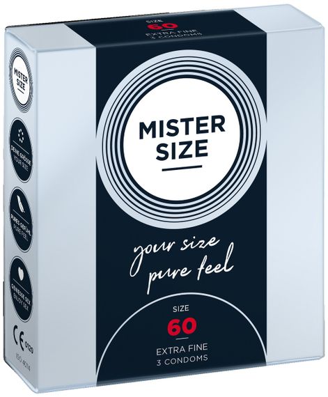 Презервативы Mister Size 60 mm (3 шт) Sex Aura | Зображення 2