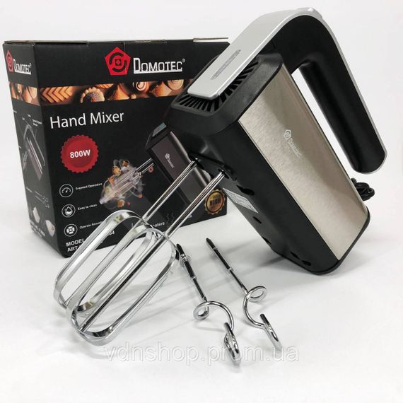 Миксер для крема для лица Domotec R.6664, Ручной миксер с различными режимами скорости HF-83 | Зображення 9