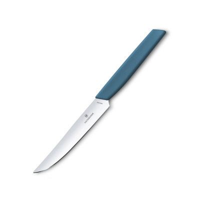 Кухонний ніж Victorinox Swiss Modern Steak 12 см Синій (6.9006.122) | Зображення 1
