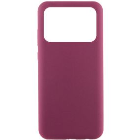Чехол Silicone Cover Lakshmi (AAA) для Xiaomi Poco X6 Pro Бордовый / Plum