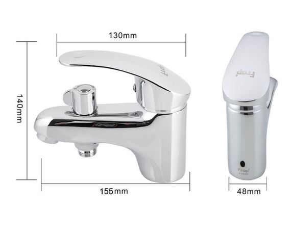 Змішувач для умивальника Frap з гігієнічним душем F1221 | Зображення 1