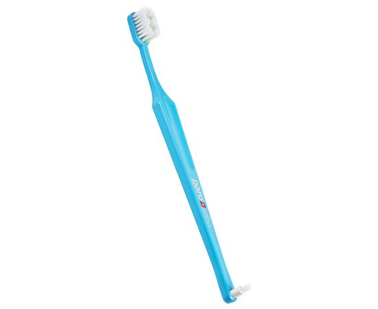 Ортодонтична зубна щітка paro® ORTHO BRUSH м’яка, з монопучковою насадкою, блакитна