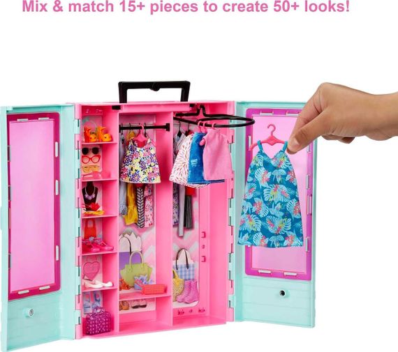 Ігровий набір Барбі Неймовірна шафа з одягом та аксесуарами Оригінал Barbie Closet | Зображення 4