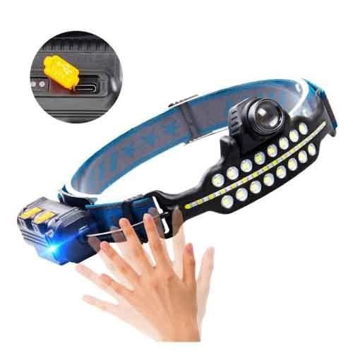 Налобный фонарик bailong BL-W690-LTS+SMD | Водонепроницаемый фонарь | Налобный фонарик с PL-459 usb зарядкой | Зображення 8