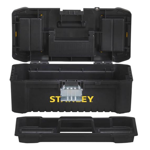 Ящик ESSENTIAL пластиковий з металевими клямками, розмір 316x156x128 мм (12.5) STANLEY STST1-75515 | Зображення 1
