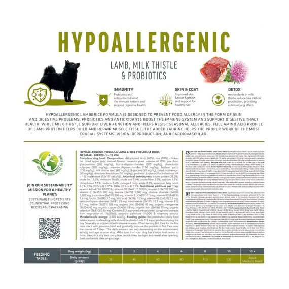 Корм сухий Brit Care Dog Hypoallergenic Adult Small Breed для дорослих собак малих порід від 1 до 10 кг гіпоалергенний з ягн | Зображення 2