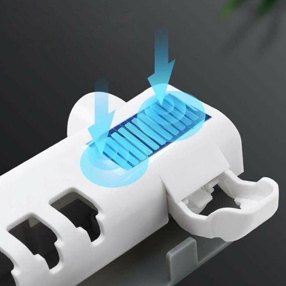 Диспенсер з УФ стерилізацією для зубної пасти та щіток BRUSH STERILIZER / Тримач для зубних щіток | Зображення 3
