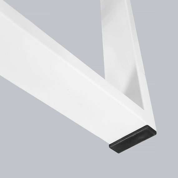 Опора для столу з металу 600×120mm, H=730mm (профільна труба: 40x20mm) Білий | Зображення 4