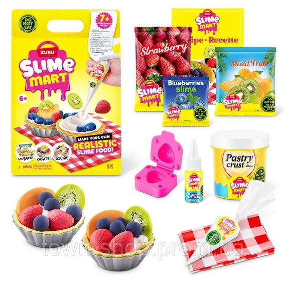 Игровой набор со слаймами "Фруктовый тарт" Slime Mart 15901E серии "Shopping Bag" | Зображення 1