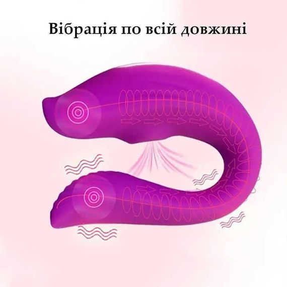 Вакуумний смарт вібратор для клітора Love Spouse 11.3 см силіконовий Фуксія | Зображення 2
