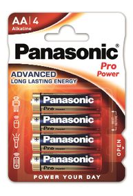 Батарейка Panasonic PRO POWER щелочная AA блистер, 4 шт. (LR6XEG/4BP)