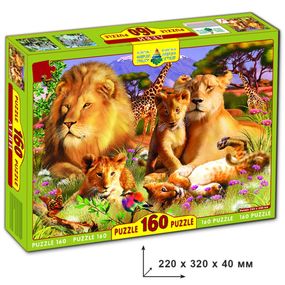 Пазлы "Львы" Энергия Плюс 82920 ЕГ-01 160 элементов