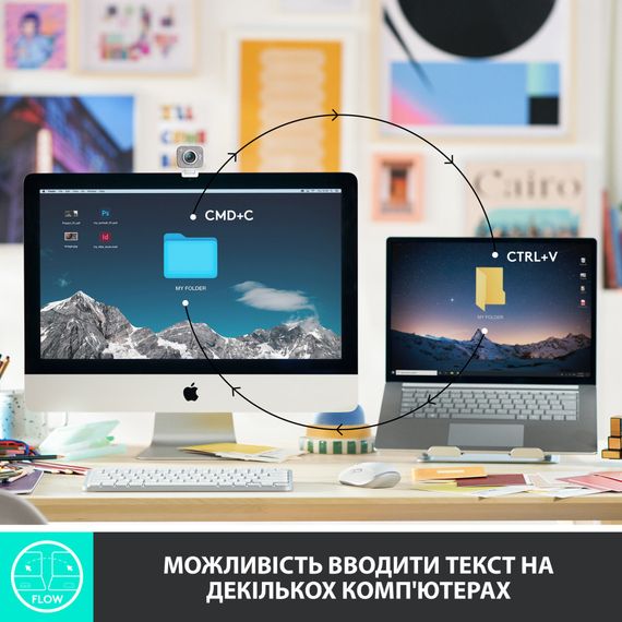 Клавіатура Logitech MX Keys Mini Minimalist Wireless US Pale Grey (920-010499) | Зображення 4