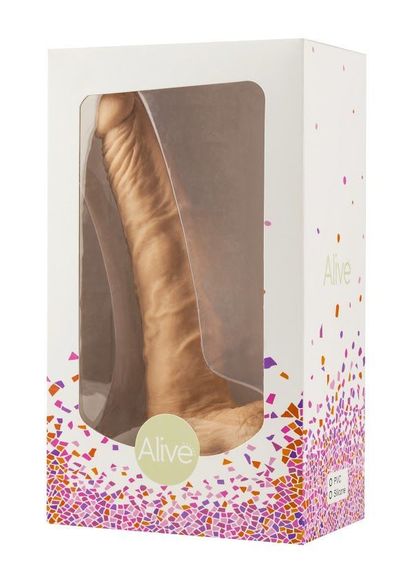 Фалоімітатор з присоскою Alive Long John, діаметр 4 см, ПВХ, конусоподібний | Зображення 1