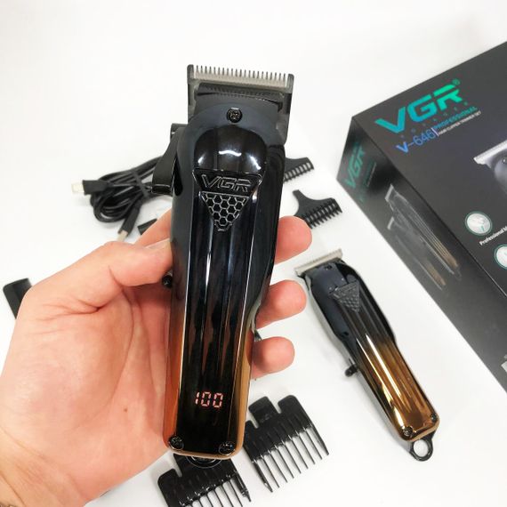 Комплект VGR 2 в 1 V-646 акумуляторна машинка для стрижки та триммер | Зображення 2