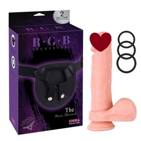 Страпон реалістичний з яєчками Chisa R.G.B Kyle Korver з кільцевою системою кріплення sexstyle