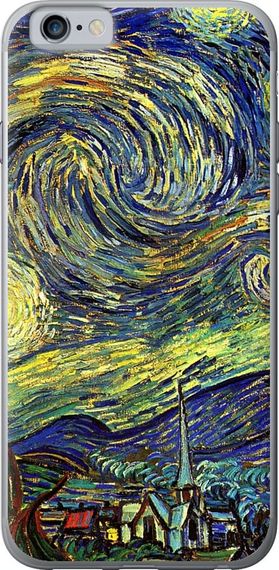 Чехол на iPhone 6s Винсент Ван Гог. Звёздная ночь "163u-90-17620"