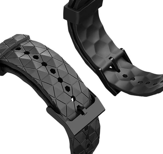 Ремінець Primolux Dimond силіконовий для годинника Amazfit GTS 4 / Amazfit GTS 3 / Amazfit GTS 2 - Black | Зображення 3