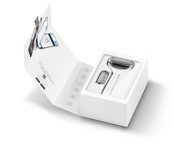 Електронний ролер для обличчя та тіла з мікроголками GESKE MicroNeedle Face&Body Roller 8в1 white | Зображення 8