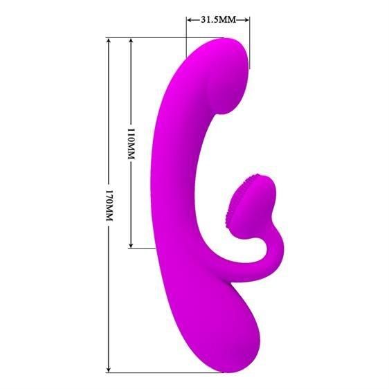 Вібратор - Pretty Love Sincere Vibrator Purple Sex Aura | Зображення 4